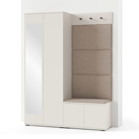 Zestaw mebli do przedpokoju Napoli wersja 3 Trinity 05 kaszmir