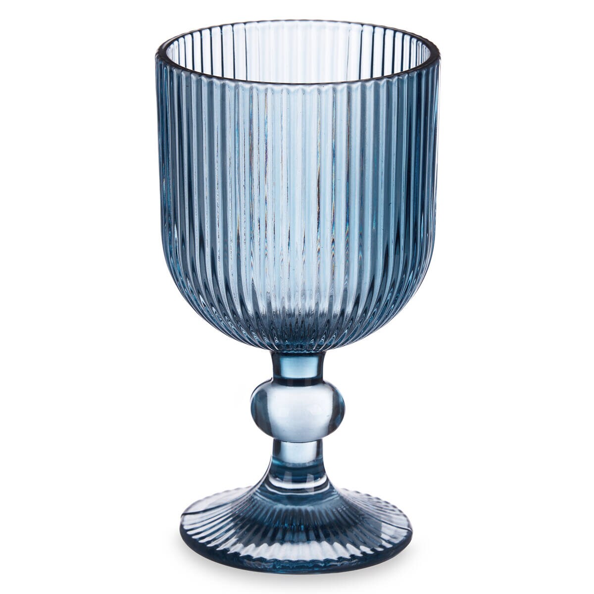 Zestaw kieliszków do wina LINES z ryflowanego szkła, 6 sztuk, 260 ml