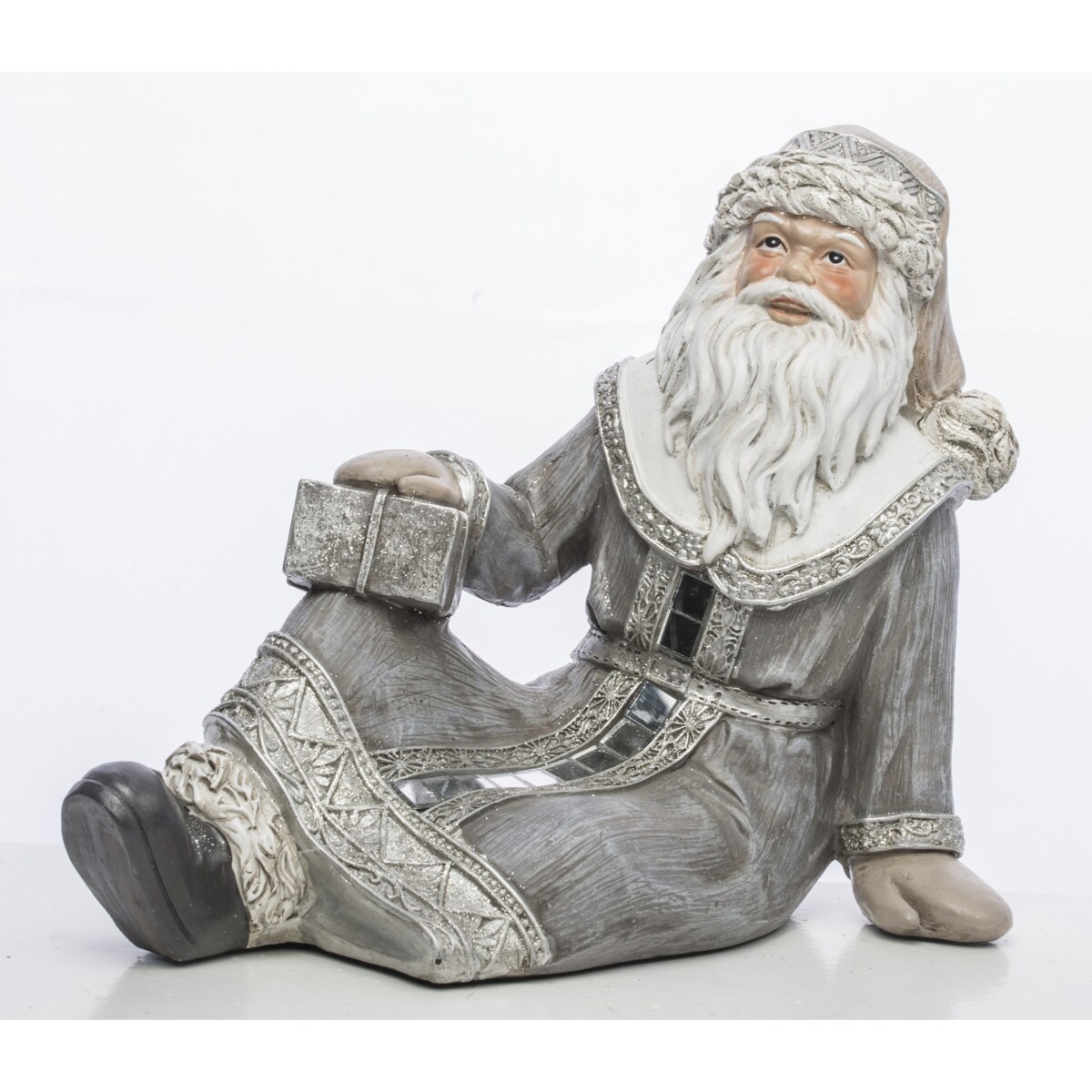 Figurka świąteczna Święty Mikołaj 16x20x13 cm SEDUTA