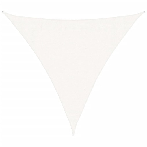 vidaXL Żagiel przeciwsłoneczny, 160 g/m², biały, 3x3x3 m, HDPE