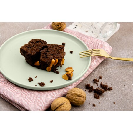 KONSIMO VICTO Zestaw talerzy deserowych dla 6 osób (6 elementów) beżowo-zielono-szary