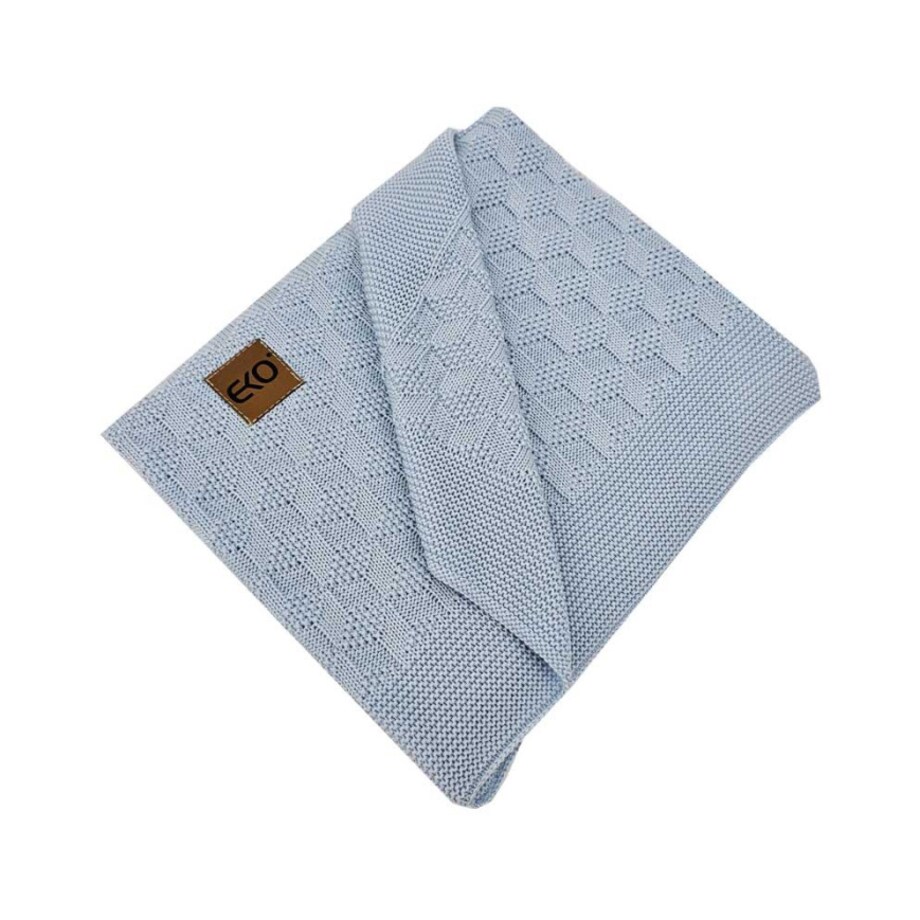 Kocyk bambusowy dla dziecka NIEBIESKI