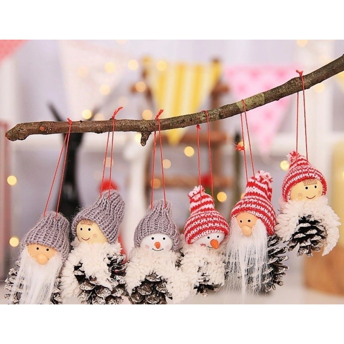 Bombki Na Choinkę Skrzat Anioł Pacynka Szyszki