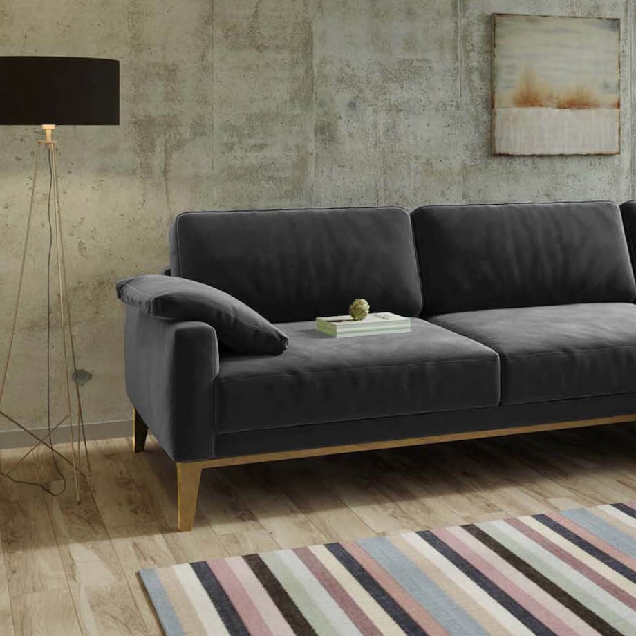 Sofa narożna Musso - ciemnoszara