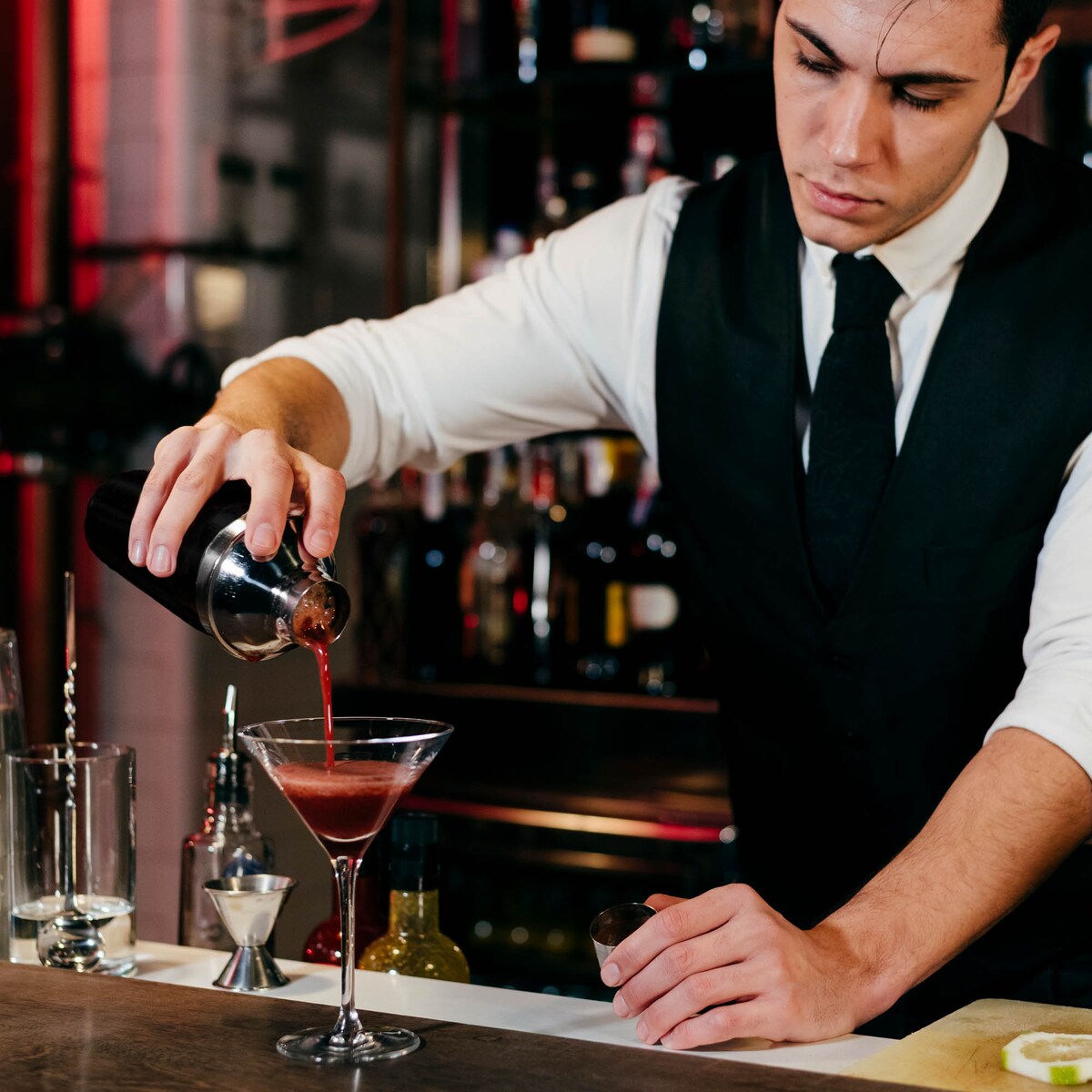 Zestaw Barmański Do Drinków I Koktajli Shaker Bostoński Drink Maker Stal 5