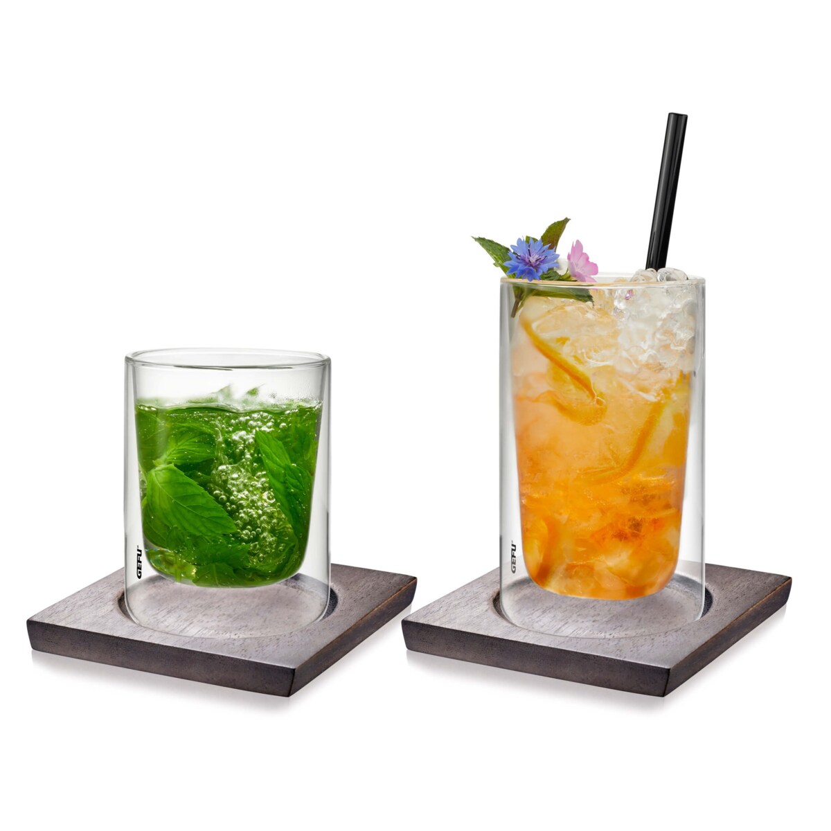 Zestaw 2 podstawek do szklanek MIRA L