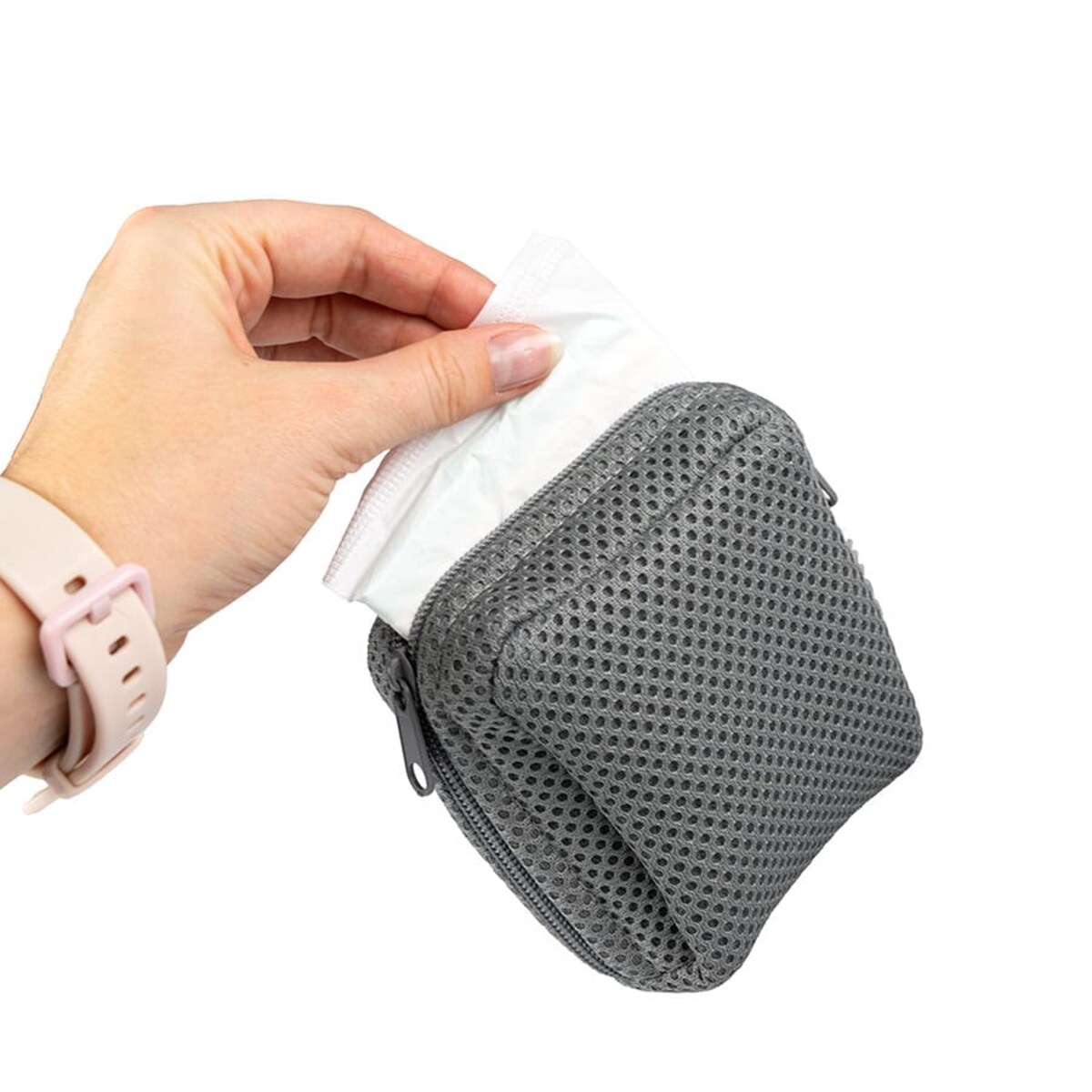 Organizer, etui w rozmiarze S, kosmetyczka na artykuły higieniczne, szara