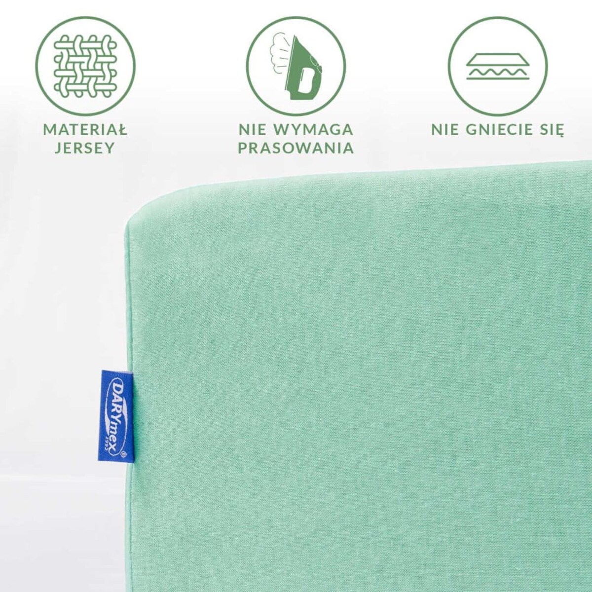 Prześcieradło jersey z gumką 160x200 kolor Morski