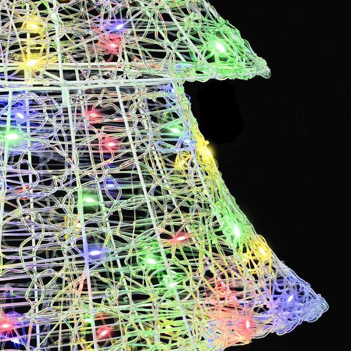 vidaXL Choinka z 240 diodami LED Wielokolorowe 180 cm Akryl