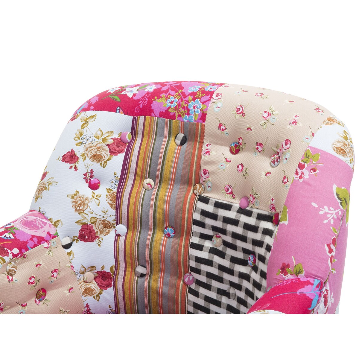 Fotel patchwork wielokolorowy MANDAL