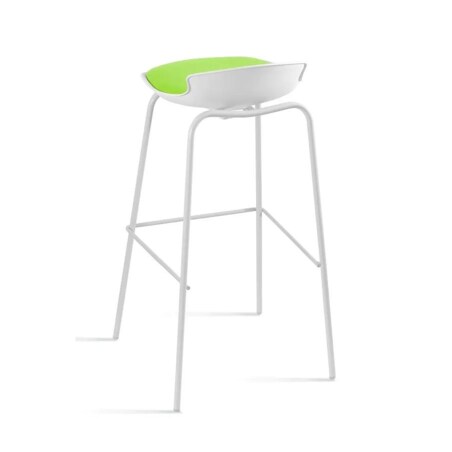 Hoker barowy DUKE biały/zielony