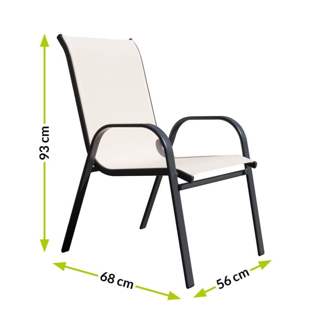 Krzesło ogrodowe Arkadia beżowe