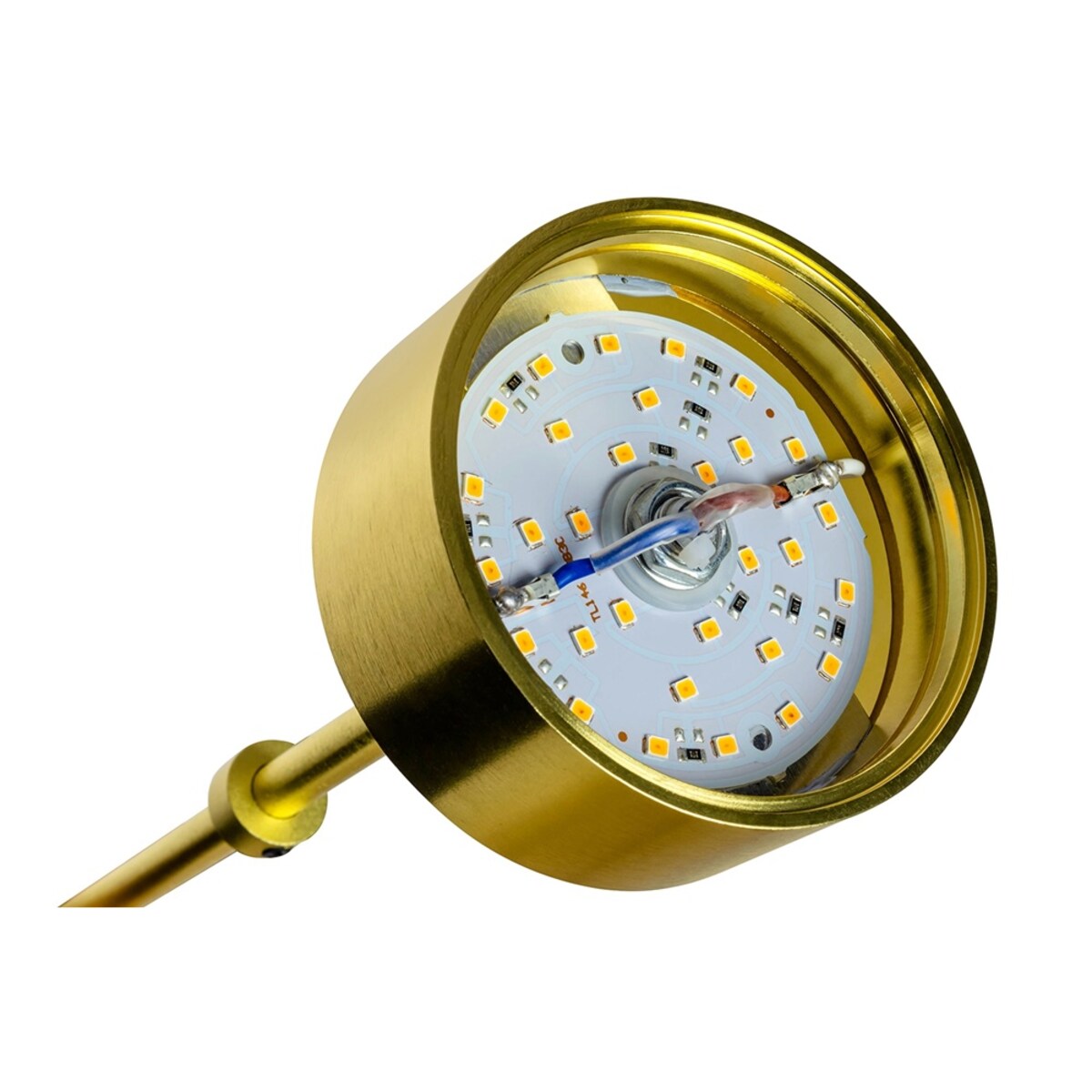 Designerska lampa wisząca Capri LED 70W 3000K przezroczysta złota