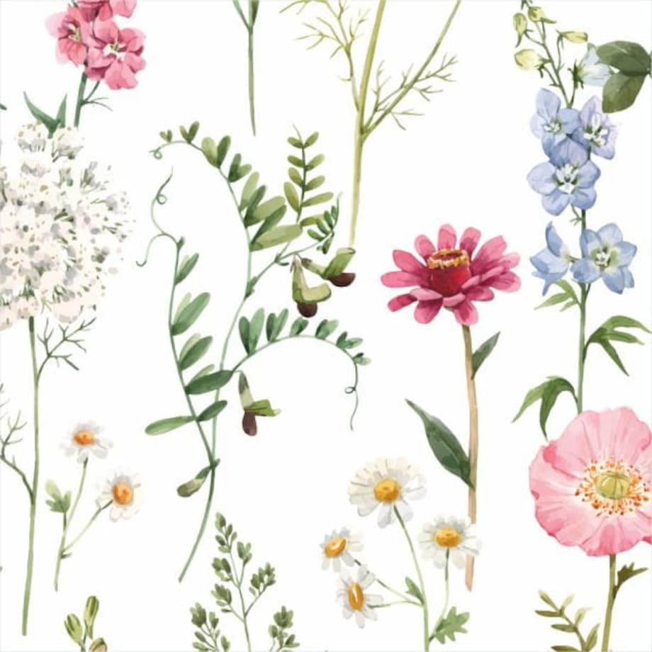 Bieżnik wiosenny SPRING wzór SP17 | sielski ogród - 40 x 180 cm