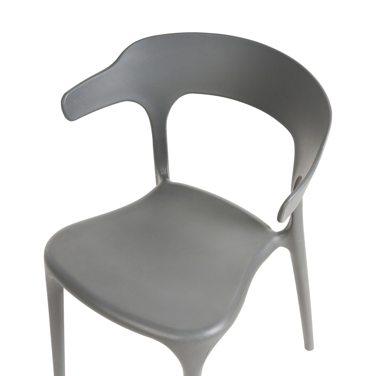 Zestaw 8 krzeseł do jadalni GUBBIO Szary