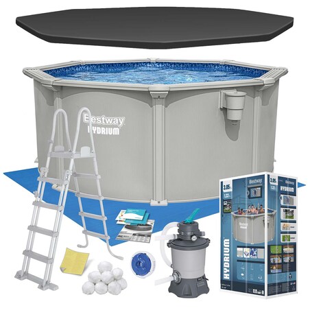 Basen stelażowy Hydrium 305x122 Bestway 56566 całoroczny zestaw 13w1