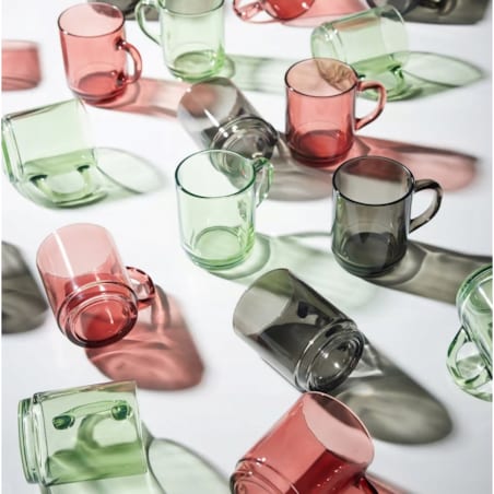 SZKLANKA luminarc czerwone SZKŁO na herbatę kawę napoje soki kubek 250ml x6