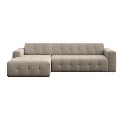 Sofa narożna lewa Tuil XL ciemno beżowa