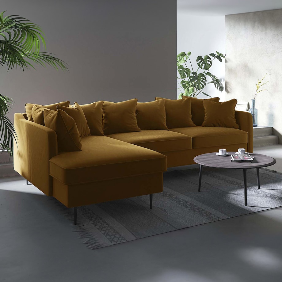 Esme Sofa narożna - miodowa