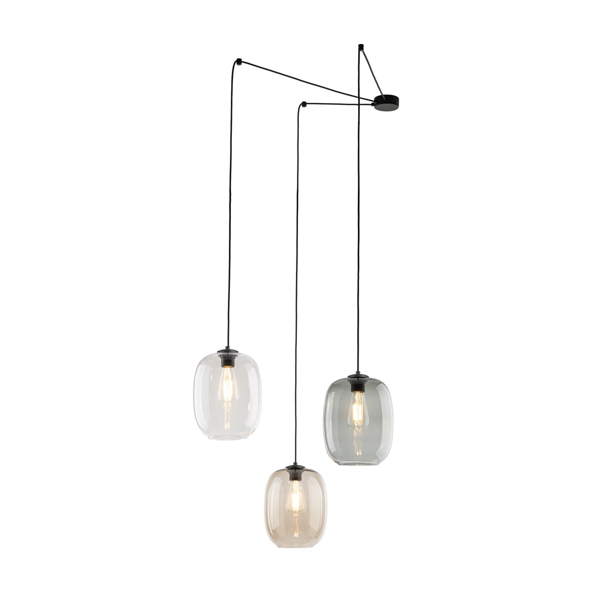 Lampa wisząca ELIO 5972 TK Lighting wielokolorowa 3xE27 regulowana do salonu i jadalni