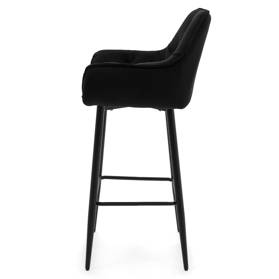 Hoker tapicerowany welurowy do salonu jadalni barowy glamour SIENA