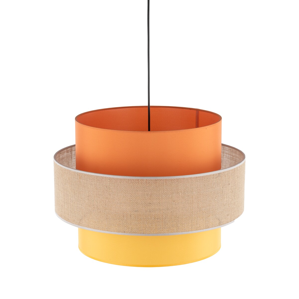 Lampa wisząca TK Lighting TRIO JUTA MIX 2783 jutowa 50 cm E27 regulowana do salonu jadalni kuchni