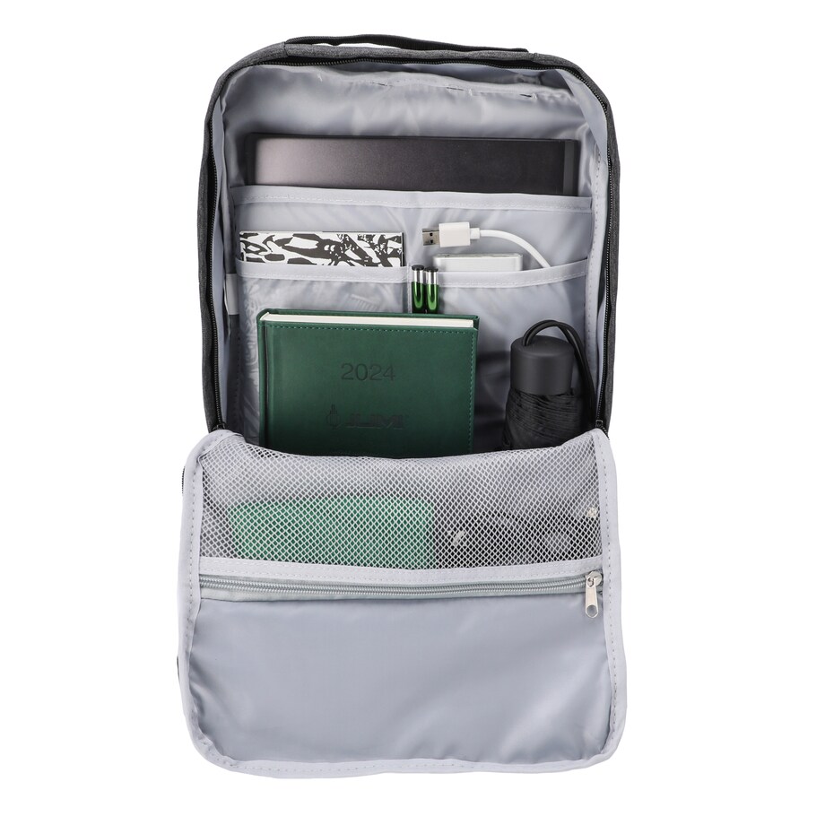 Plecak Czarny Miejski Podróżny Z Kieszenią Na Laptop Do Samolotu