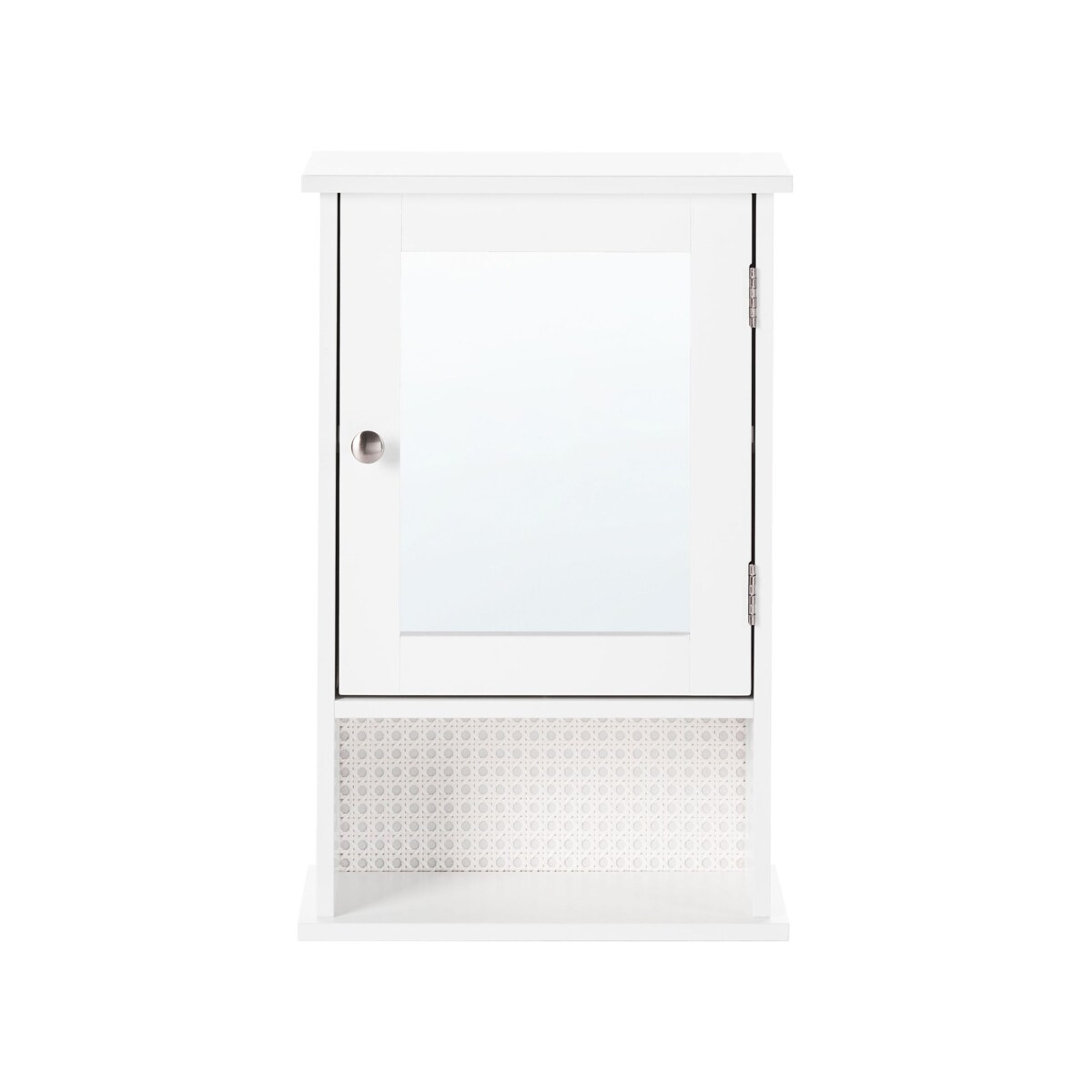 Szafka wisząca łazienkowa z lustrem HUILA 34 cm 53 cm Biały