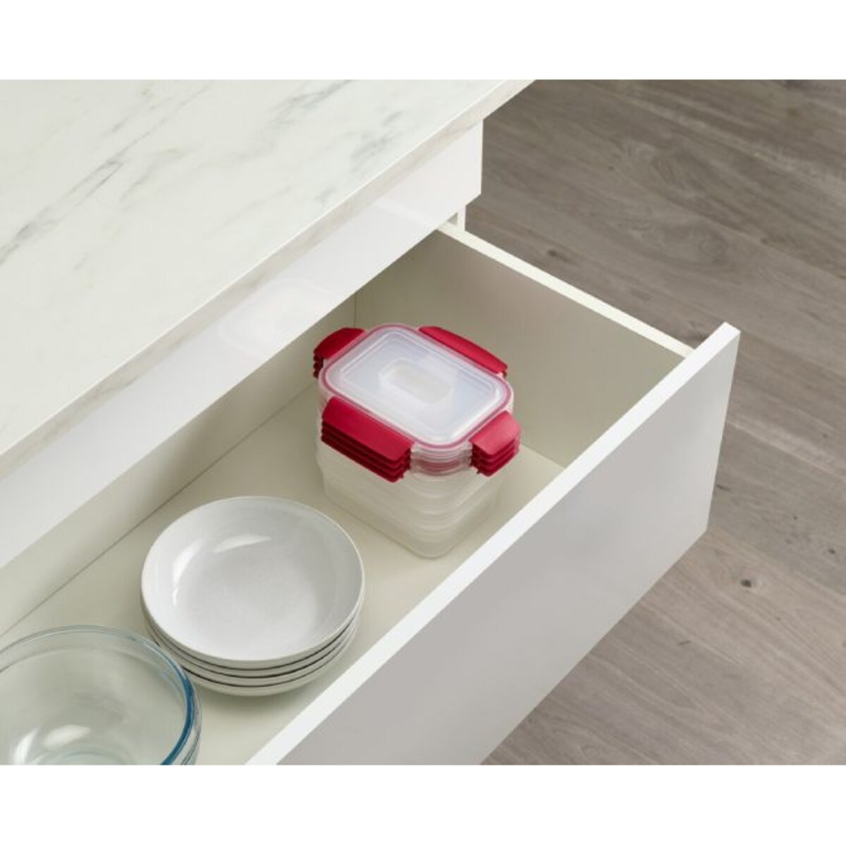 Zestaw 4 pojemników Red Nest Lock Joseph Joseph