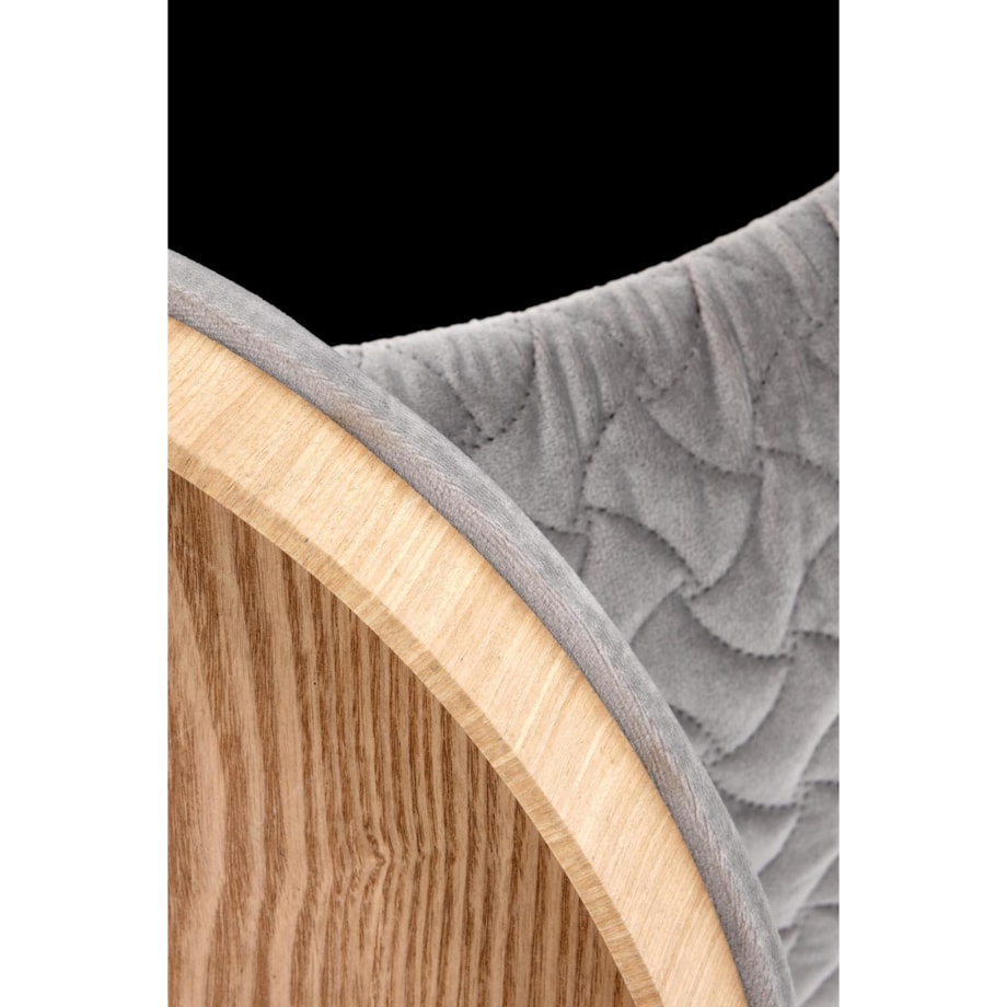 PUFA Z TACĄ Nobo szara ZE SCHOWKIEM tapicerowana