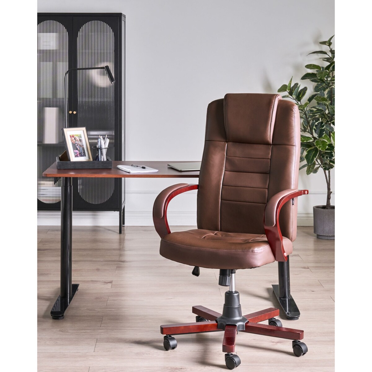 Fotel z masażem DIAMOND Z funkcją podgrzewania Skóra naturalna Ciemnobrązowy