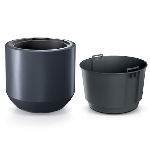 Doniczka Donica Ogrodowa 39 Cm Okrągła Na Taras Do Ogrodu Domu Antracytowa