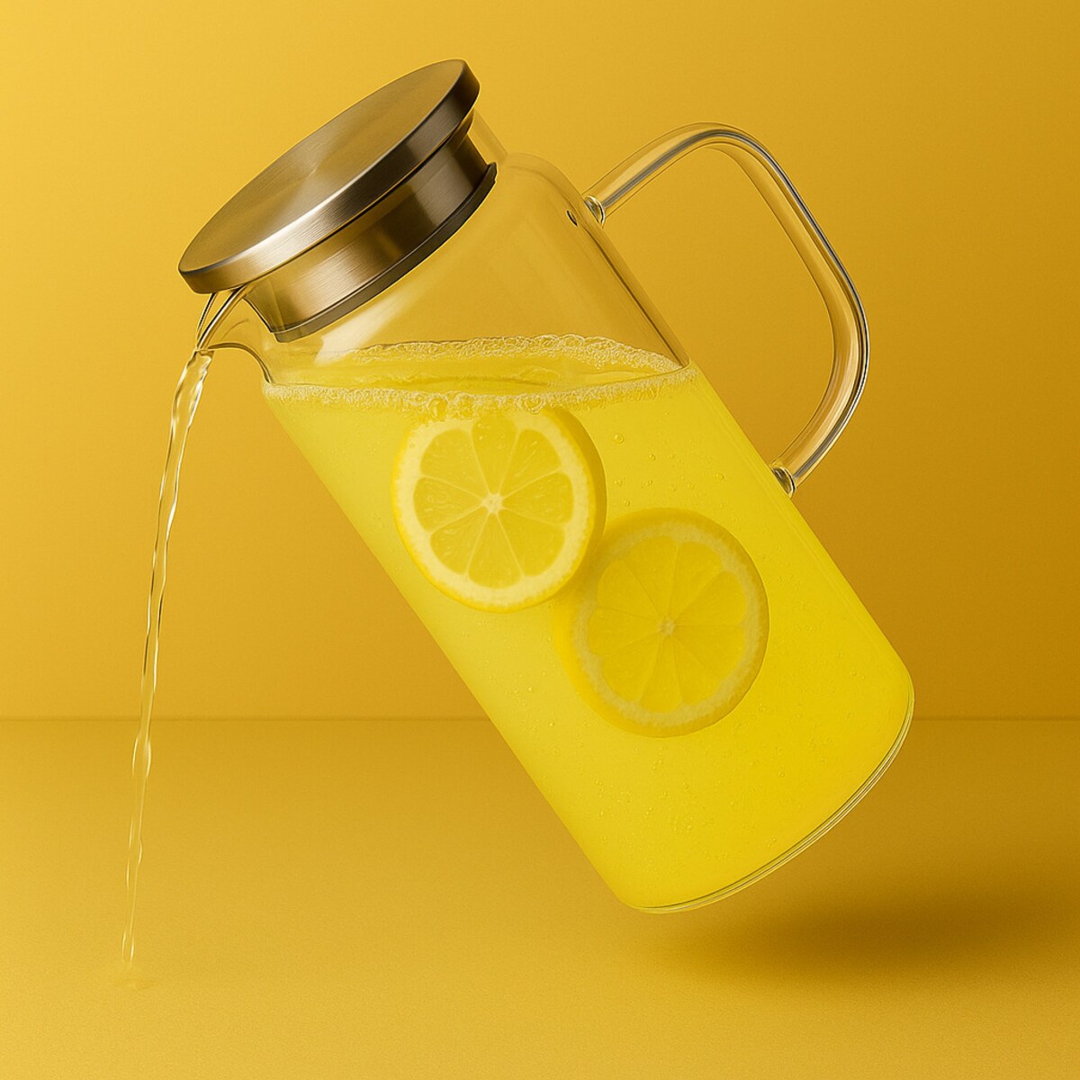 MODERN KITCHEN Dzbanek z pokrywką ze szkła borokrzemowego 1.9L 8x10.5x25.5cm