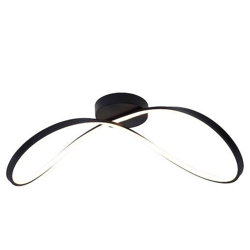 Sufitowa lampa ledowa Erda 19600C-BK Zumaline 45W 3000-6000K wstążka czarna