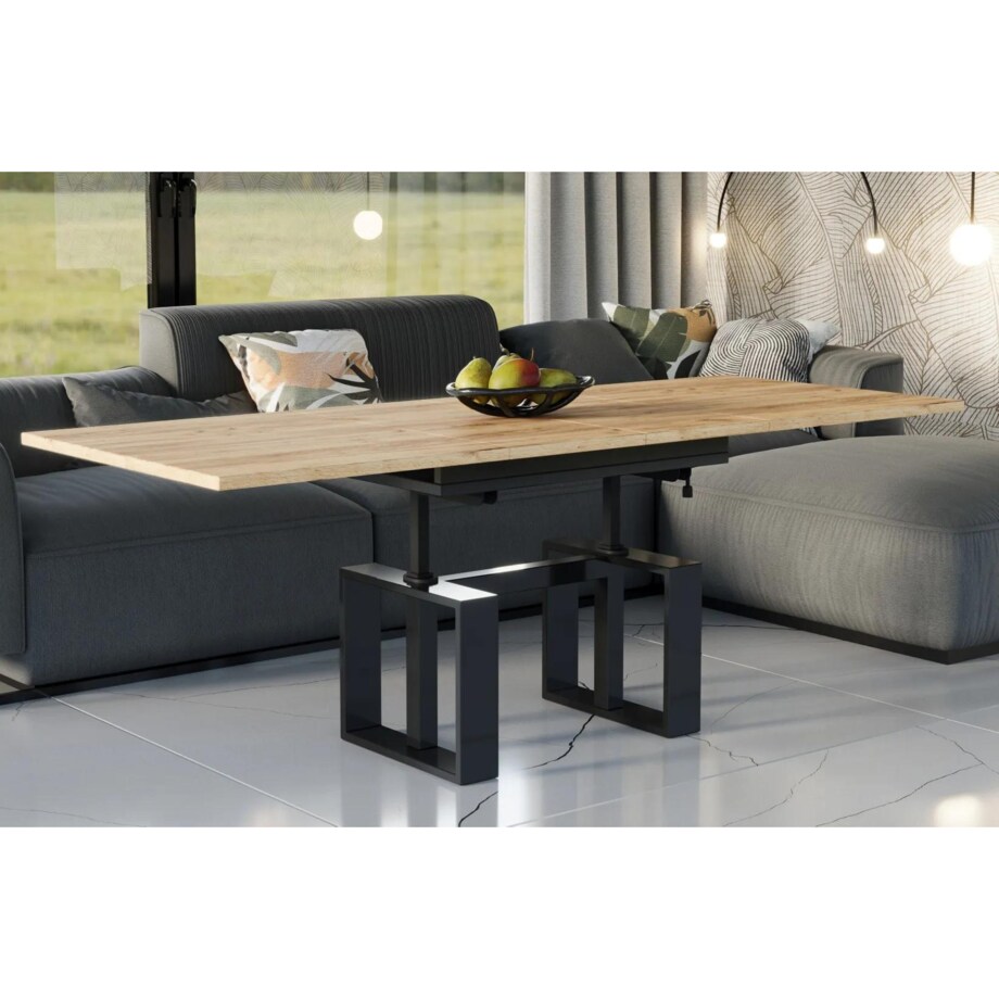 Ława rozkładana podnoszona EMPOLI 110(170)x65 dąb złoty craft