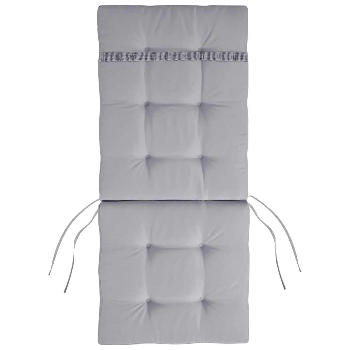 Zestaw 2 krzeseł ogrodowych z poduszkami MAUI PREMIUM Drewno akacjowe Jasnoszary