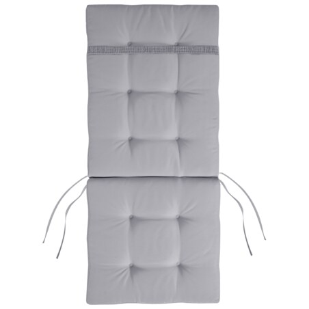 Zestaw 2 krzeseł ogrodowych z poduszkami MAUI PREMIUM Drewno akacjowe Jasnoszary