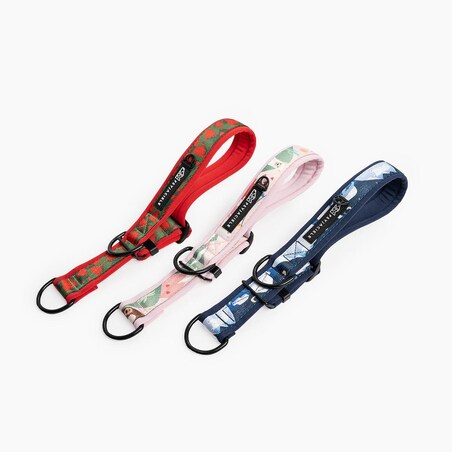 Obroża półzaciskowa SUPER SOFT "Pies z głową w dół" - Szerokość taśmy: 38mm, Rozmiar: XL