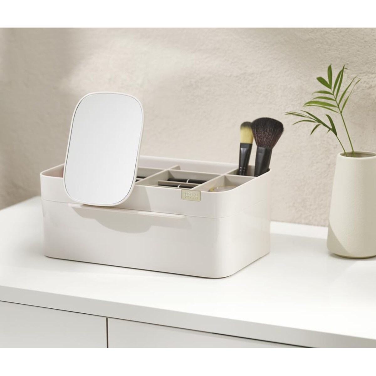 Organizer na kosmetyki z szufladką i lusterkiem L Viva, 12 x 30 x 19.5 cm, Joseph Joseph