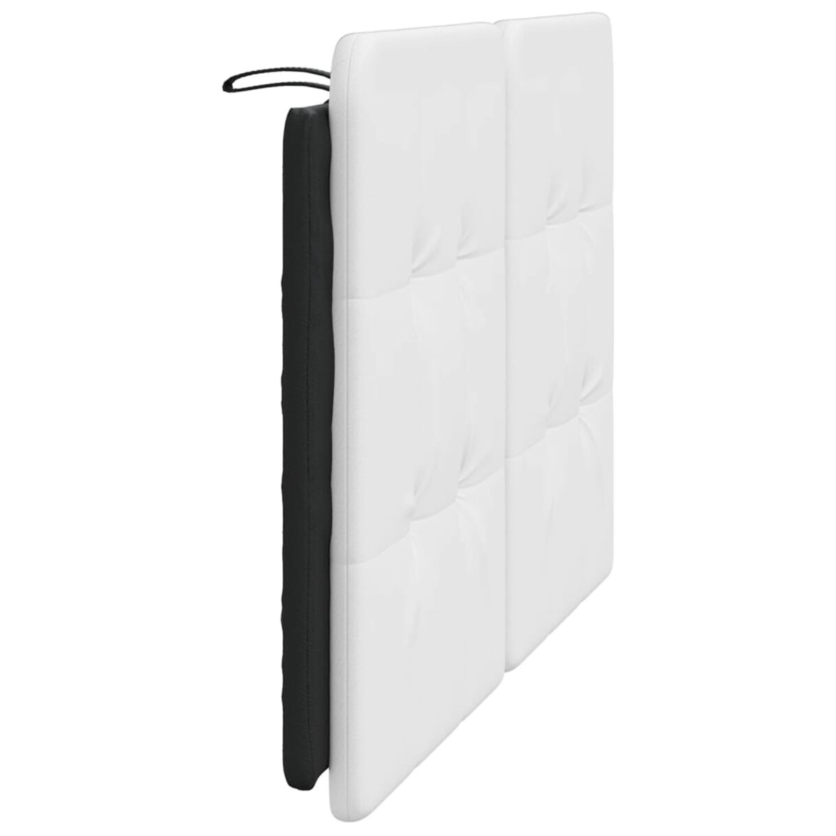 vidaXL Poduszka na wezgłowie, Zadar, biało-czarna, 120 cm, sztuczna skóra