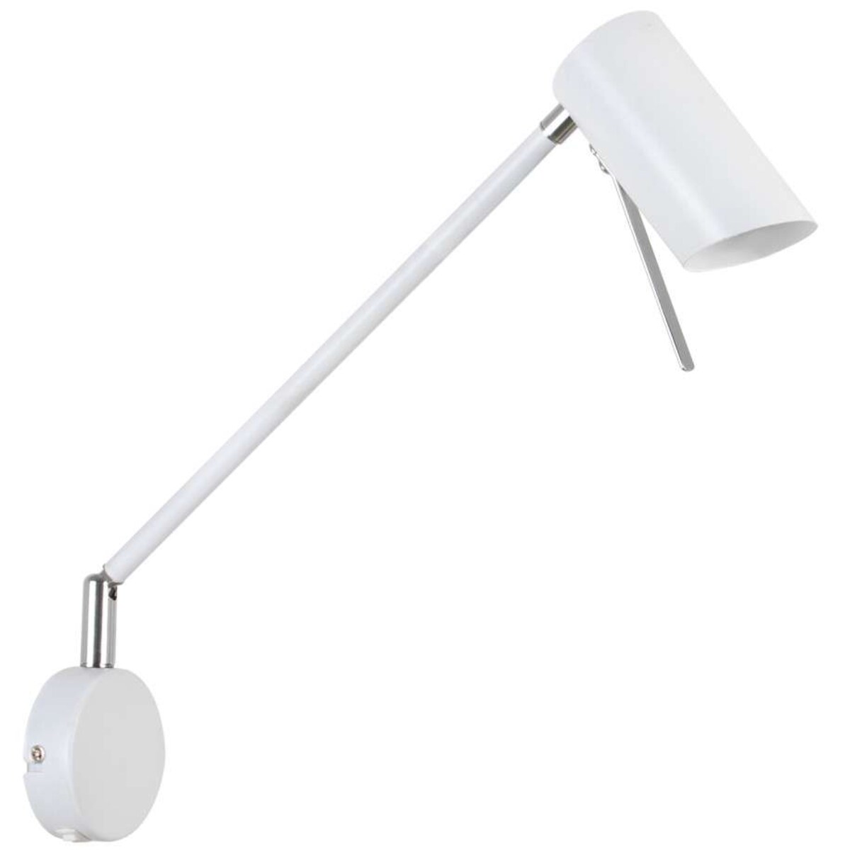 Kinkiet LAMPA ścienna MILLY 21-73907 Candellux metalowa OPRAWA reflektorek na wysięgniku regulowany biały