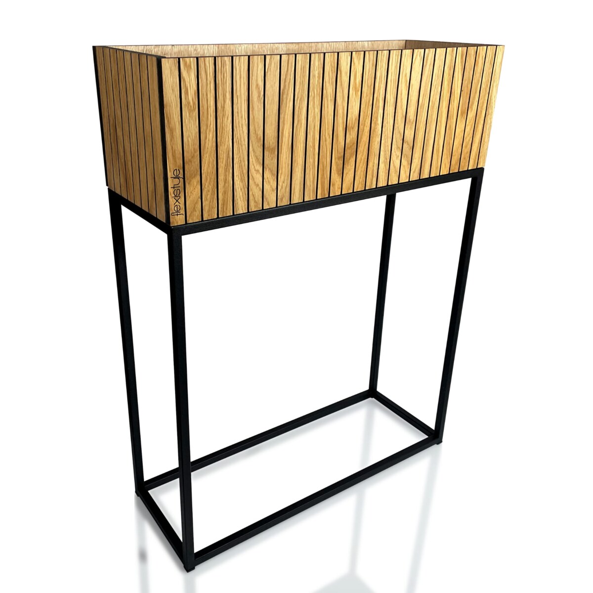 Kwietnik loftowy FIORINO lamele 62x22x80 cm