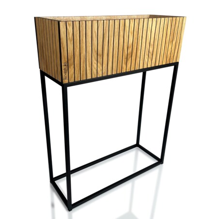 Kwietnik loftowy FIORINO lamele 62x22x80 cm