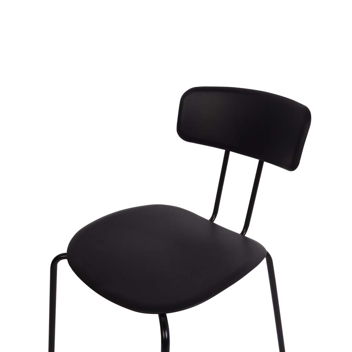 Zestaw 2 krzeseł do jadalni czarny SIBLEY