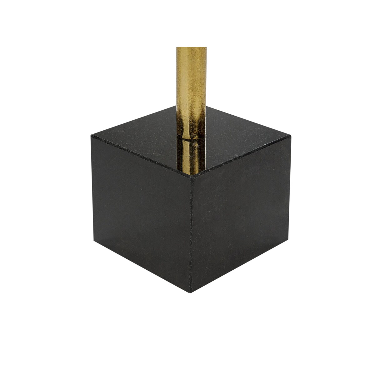 Stolik pomocniczy metalowy złoto-czarny COLIBRI