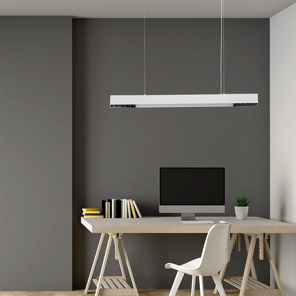 Lampa sufitowa wisząca Light Prestige Cali biały LED 2700K-6500K (SMART) 1 szt.