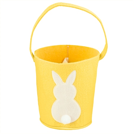 Koszyk Koszyczek Filcowy Wielkanocny Na Jajka Pisanki Dekoracja Ozdoba Z Zajączkiem Żółty