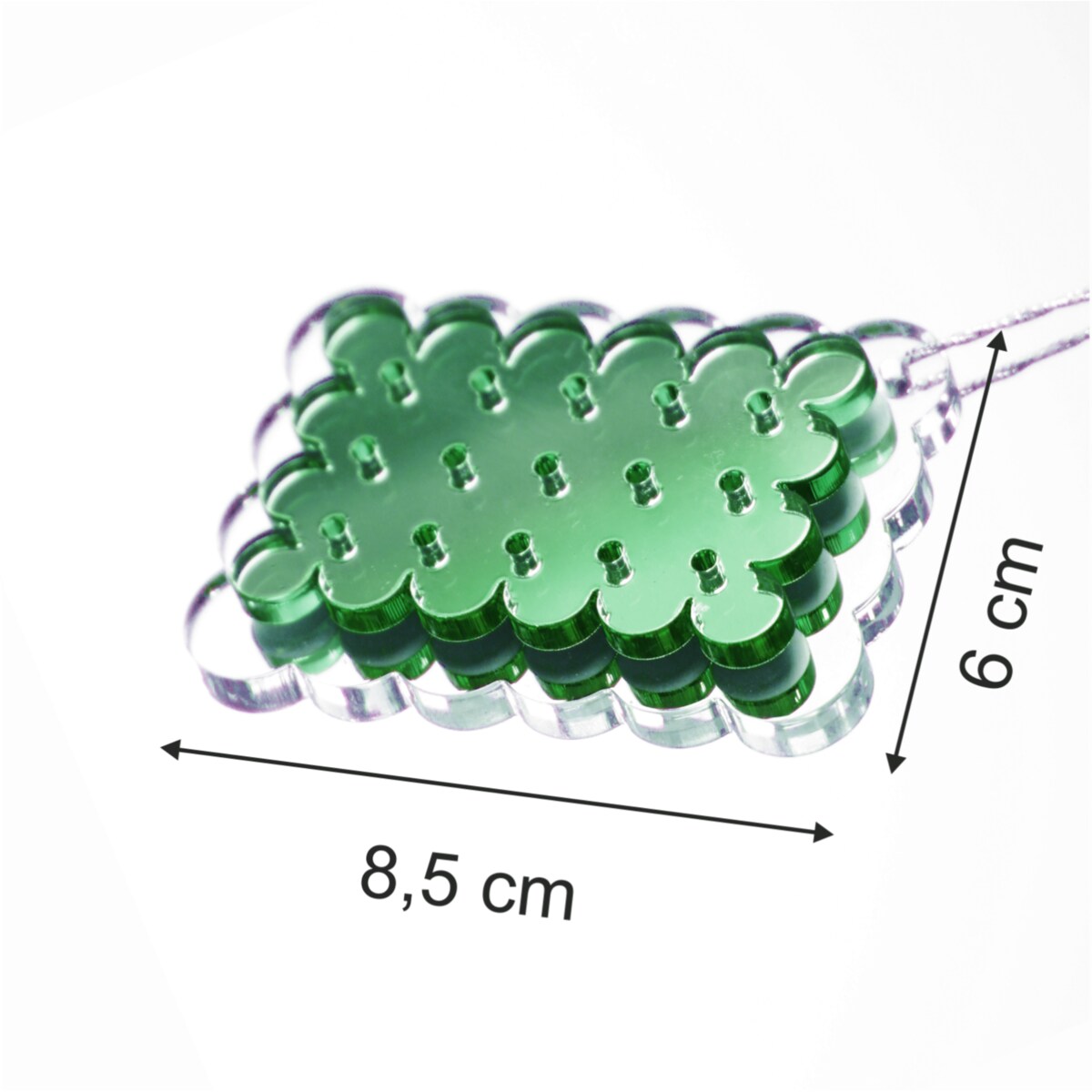 Dekoracje świąteczne domu HERBATNIKI zielone 6szt.