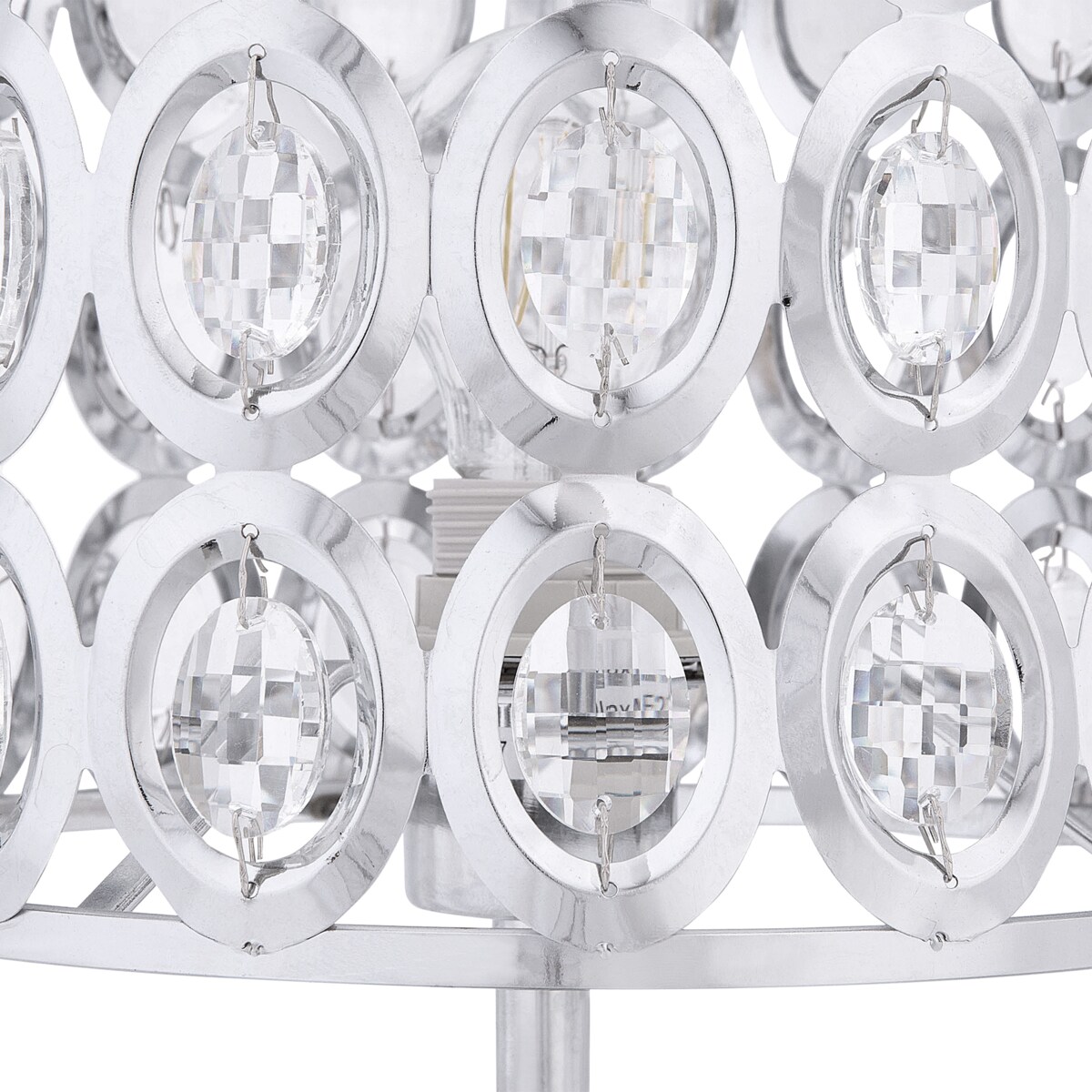 Lampa stołowa TENNA Kryształ Srebrny