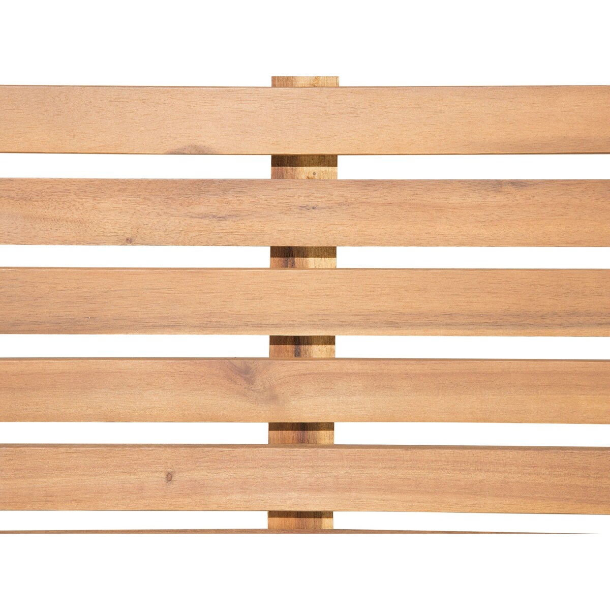 Leżak ogrodowy drewniany z poduszką szarą CESANA